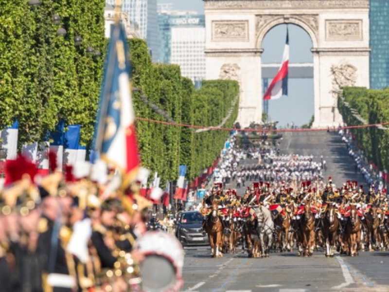 Parata sugli Champs-Élysées, Parigi (foto whitehouse.gov)