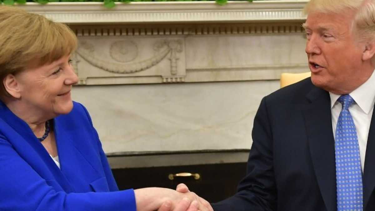 Immagine di Merkel va da Trump