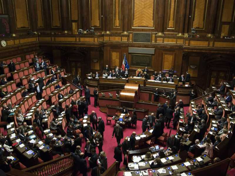 L'aula del Senato (foto LaPresse)