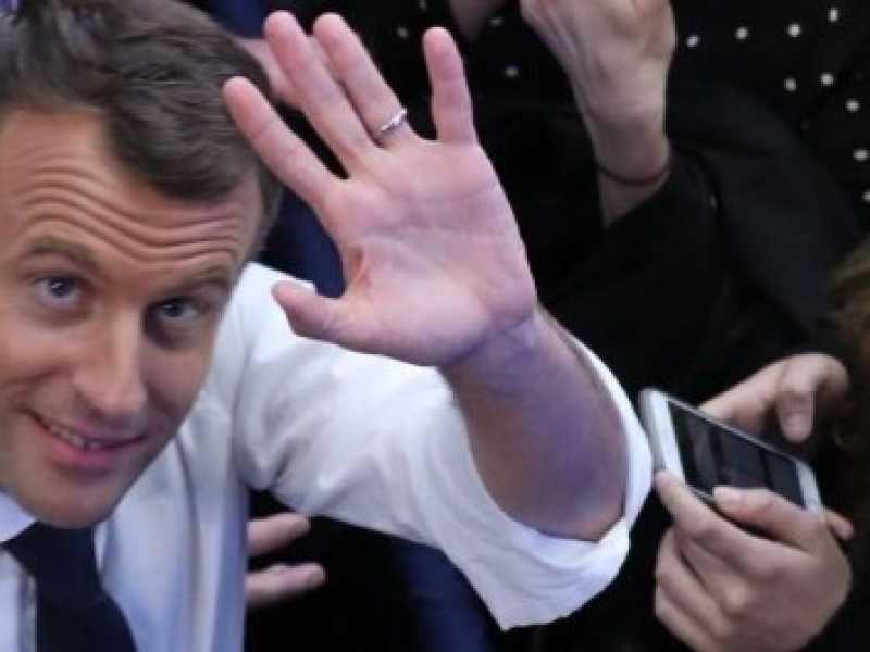 Emmanuel Macron (foto LaPresse)