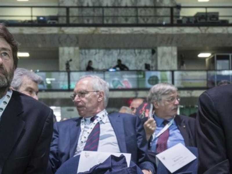 Dario Franceschini e Maurizio Martina (foto LaPresse)