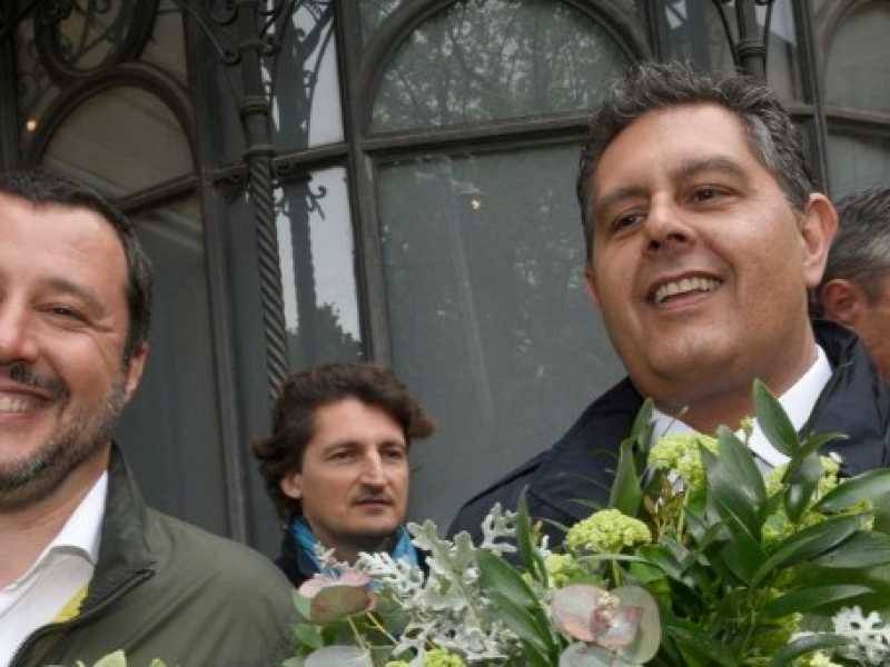 Matteo Salvini e Giovanni Toti (foto LaPresse)