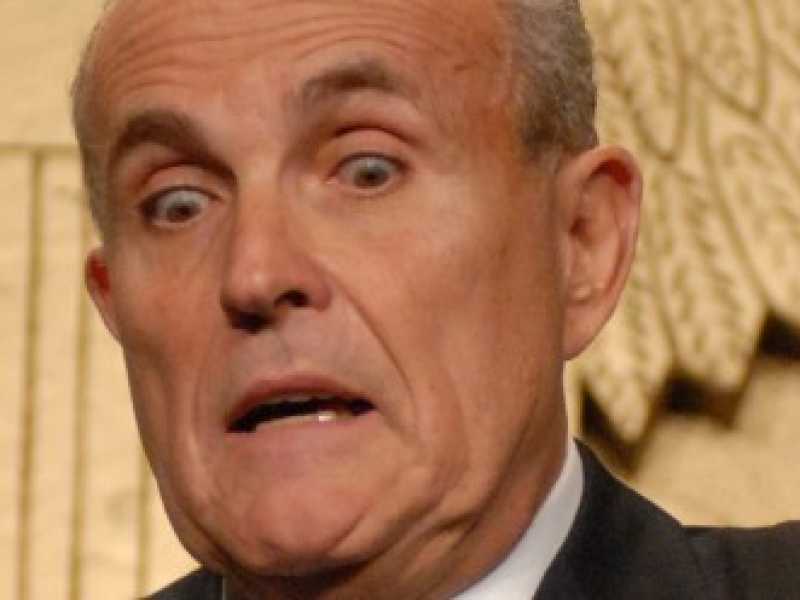 L'avvocato repubblicano ed ex sindaco di New York,Rudolph Giuliani , durante una convention a Washington nel 2007 (foto LaPresse)