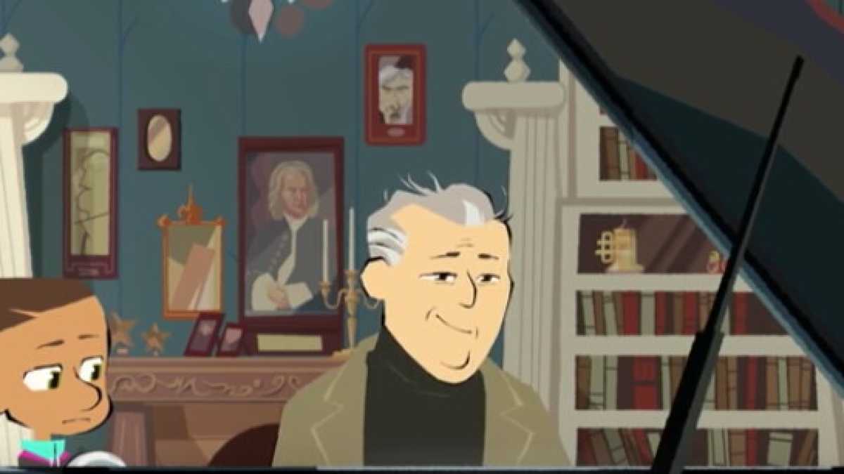 Immagine di Barenboim diventa un cartone animato