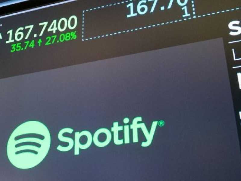 L&rsquo;Ipo di Spotify il 3 aprile scorso alla Borsa di New York (LaPresse)