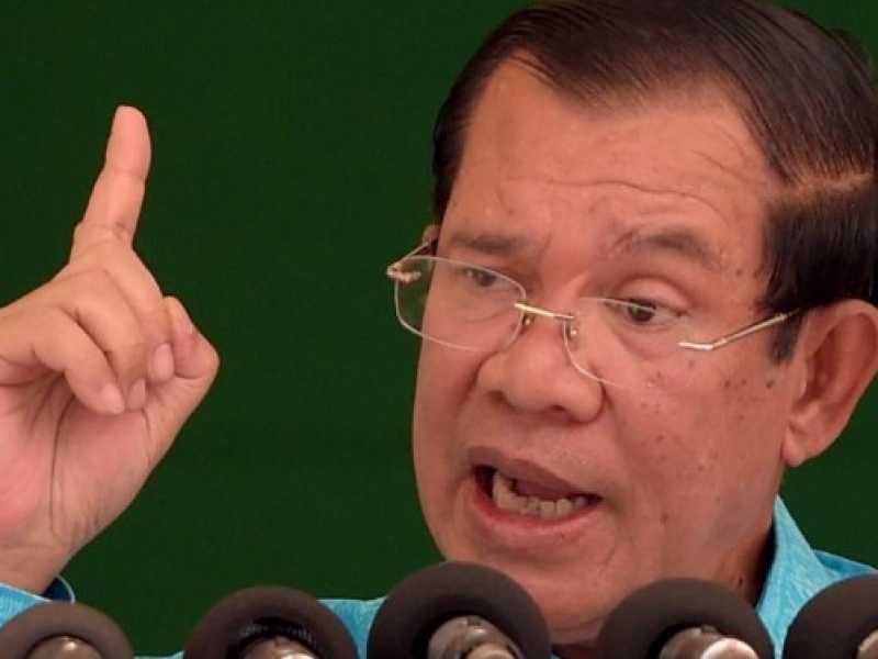 Il primo ministro della Cambogia, Hun Sen (foto LaPresse)