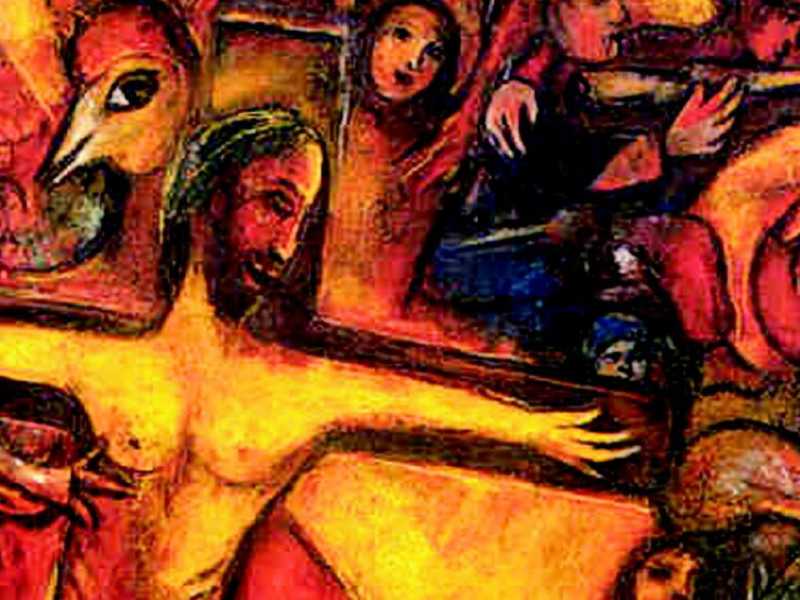 Chagall, Resistance 1937, olio su tela (particolare)