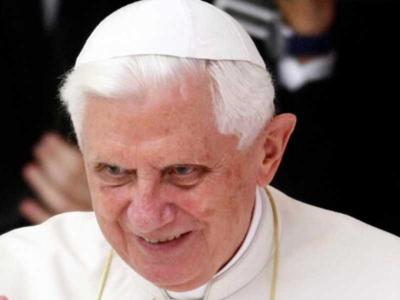 Il papa emerito Benedetto XVI (foto LaPresse)