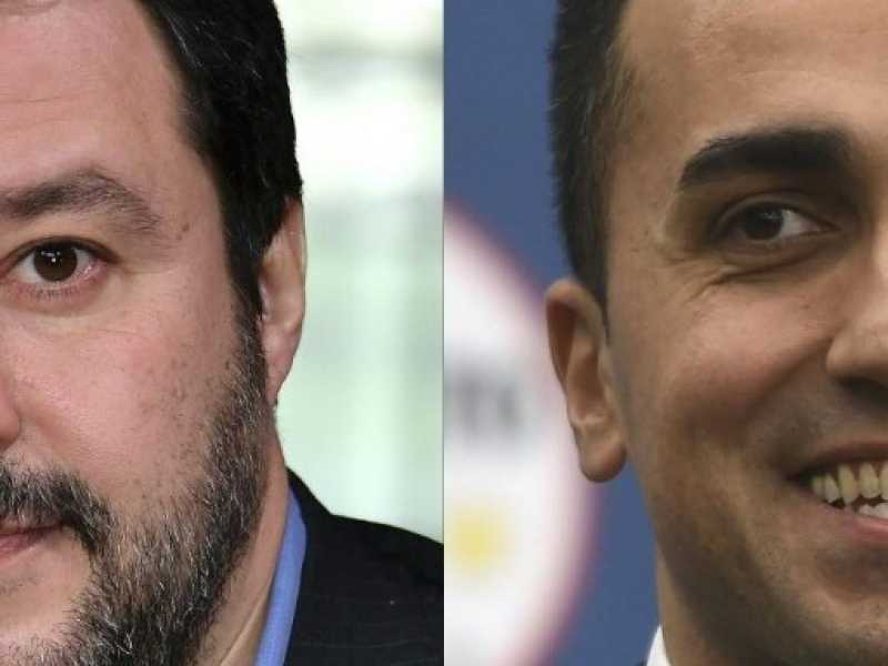 Matteo Salvini e Luigi Di Maio (foto LaPresse)