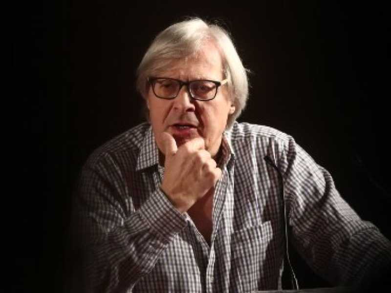 Artefirenze, lectio magistralis di Vittorio Sgarbi su Caravaggio (foto LaPresse)