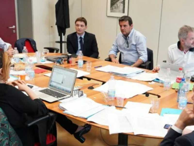 Il tavolo delle trattative Lega-Cinque stelle