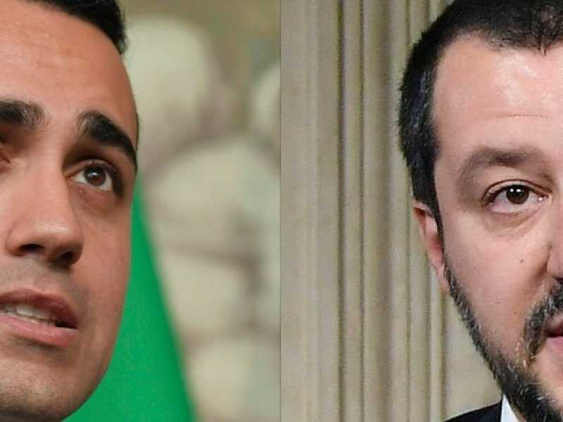 Luigi Di Maio e Matteo Salvini (foto LaPresse)