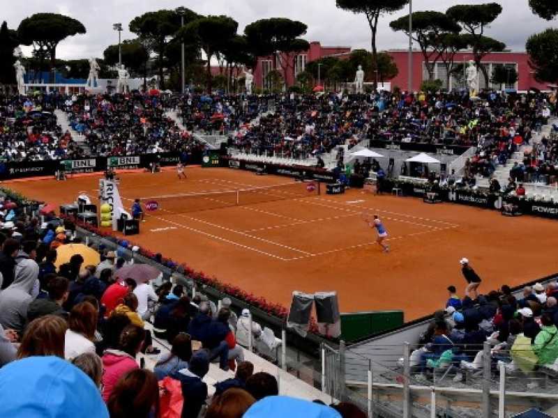 Gli Internazionali di Tennis a Roma (foto LaPresse)