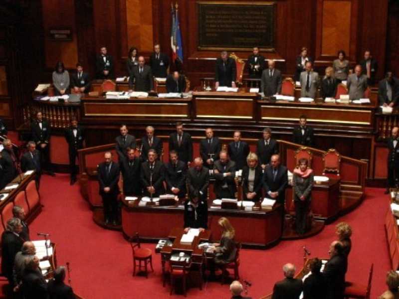 L'Aula del Senato (foto LaPresse)