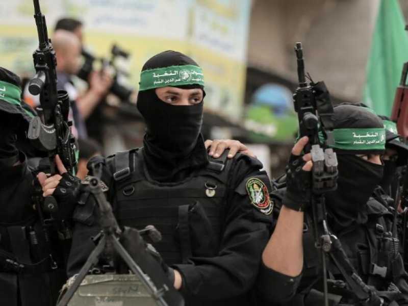 Miliziani di Hamas (Foto LaPresse)