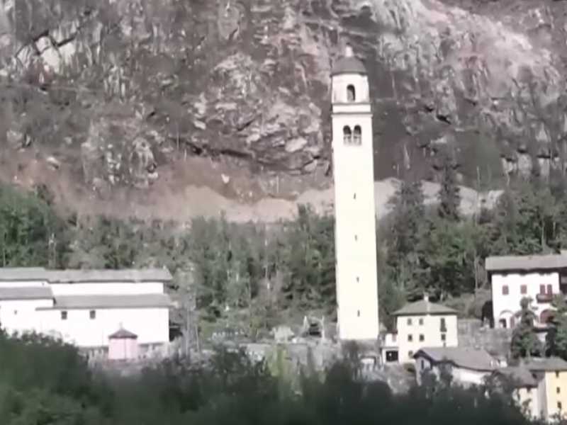 Gallivaggio, dopo la caduta della frana