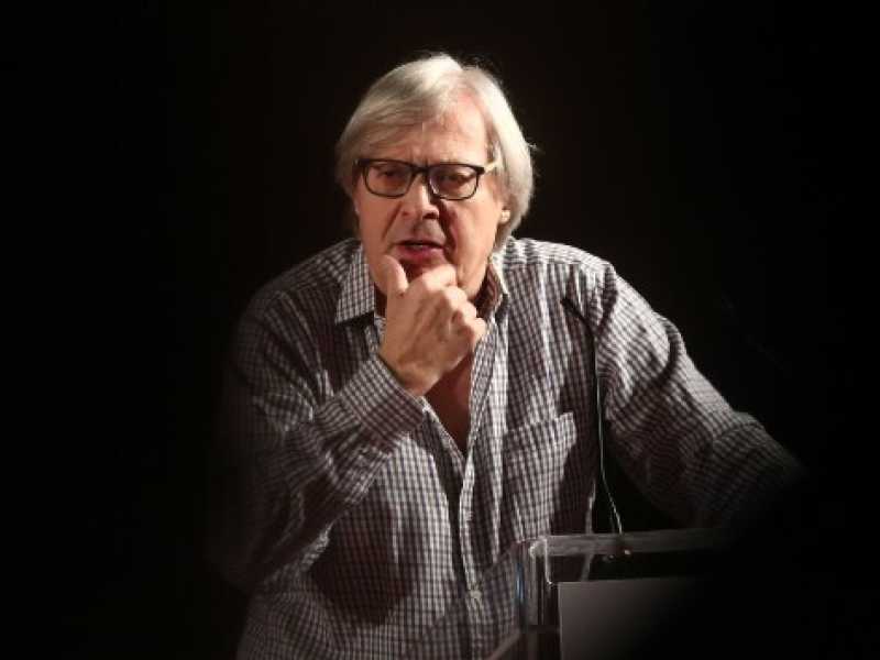 Artefirenze, lectio magistralis di Vittorio Sgarbi su Caravaggio (foto LaPresse)