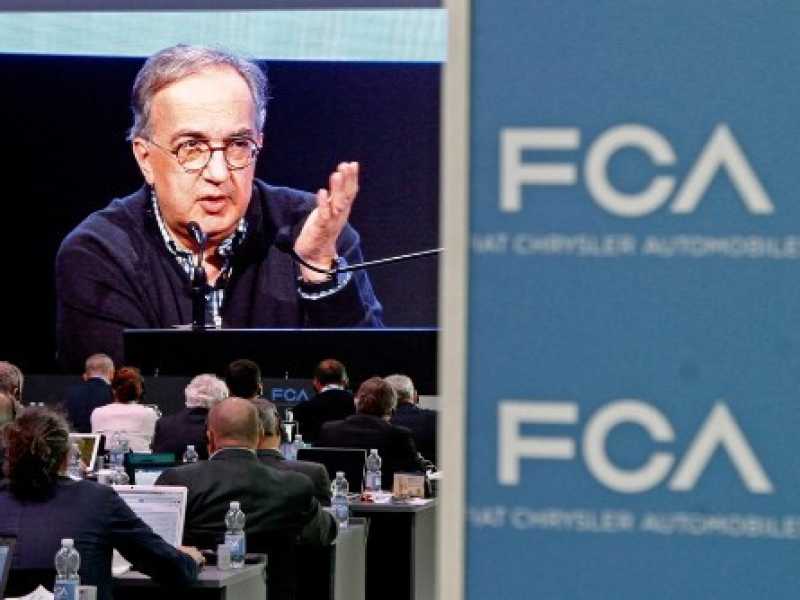 La presentazione del piano industriale di Fca. Foto LaPresse