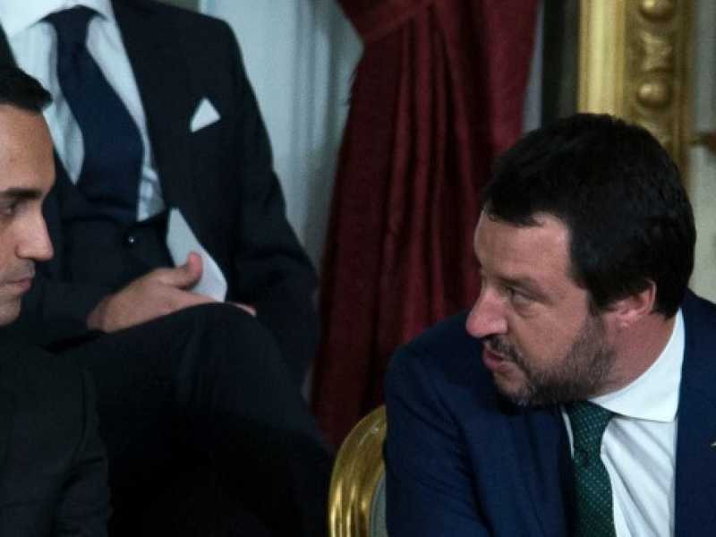 Luigi Di Maio e Matteo Salvini (foto LaPresse)