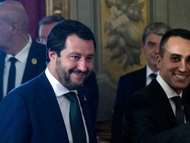Luigi Di Maio e Matteo Salvini (foto LaPresse)