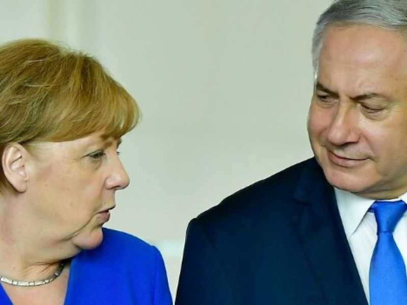 Angela Merkel e Benjamin Netanyahu (foto LaPresse)
