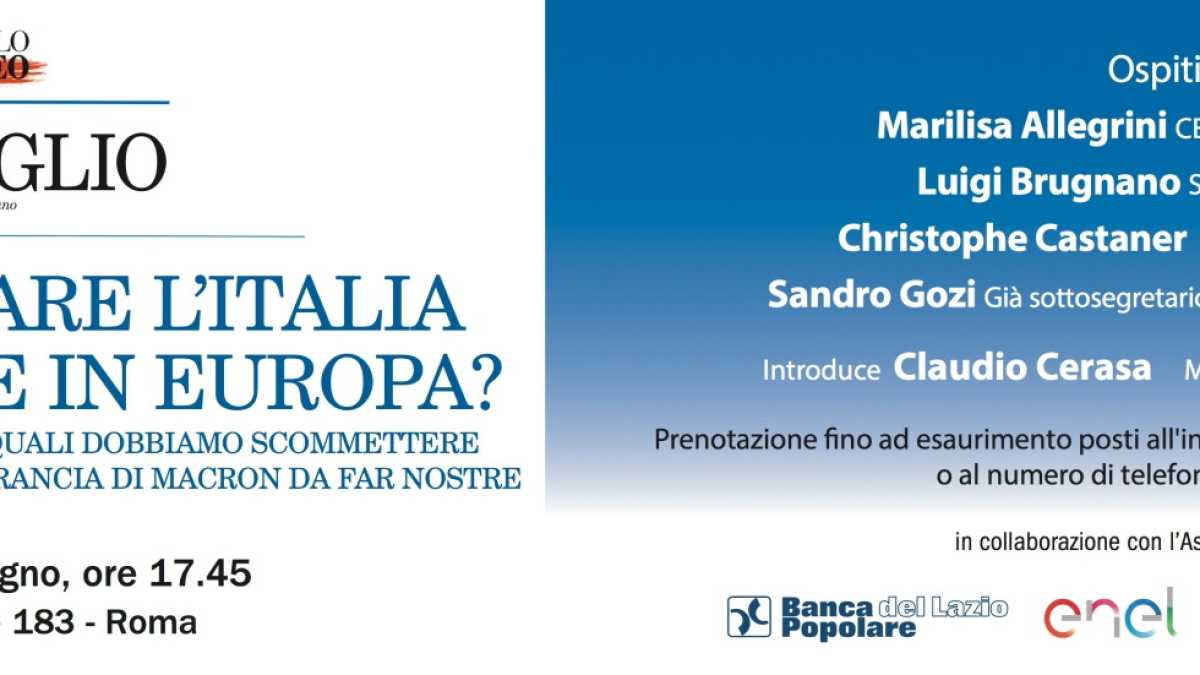 Immagine di Cosa può fare l'Italia per contare in Europa? Il 15 giugno un evento del Foglio
