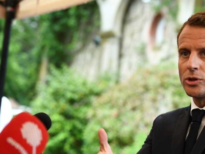 Emmanuel Macron (foto LaPresse)