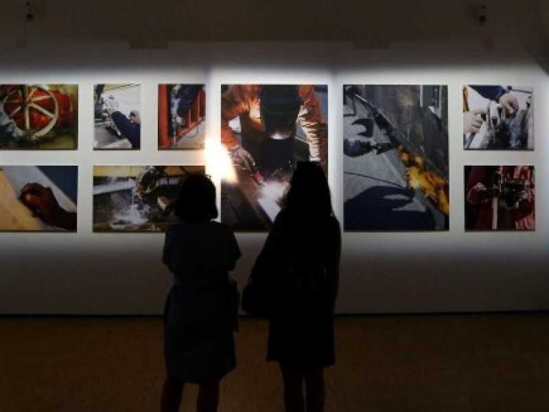 Mostra Cyclopica all'interno della Triennale di Milano (foto LaPresse)