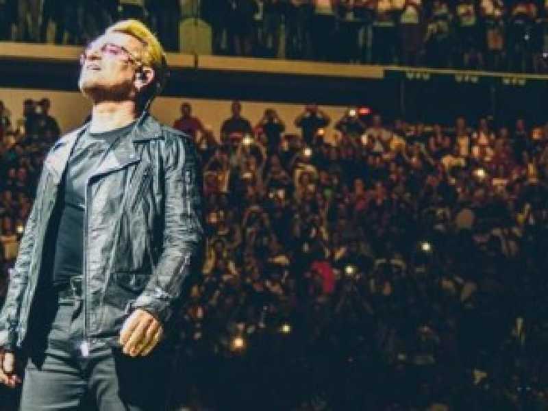 Il cantante degli U2 Bono Vox (foto LaPresse)