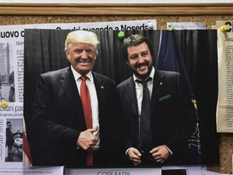 Donald Trump e Matteo Salvini (foto LaPresse)