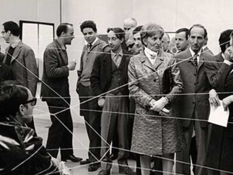 Performance Fluxus, tenuta in occasione dell'inaugurazione della mostra Museo sperimentale d'arte contemporanea: Torino, Galleria civica arte moderna, 26 aprile 1967