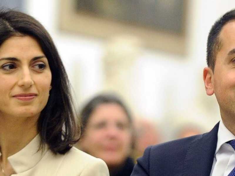 Virginia Raggi e Luigi Di Maio (foto LaPresse)