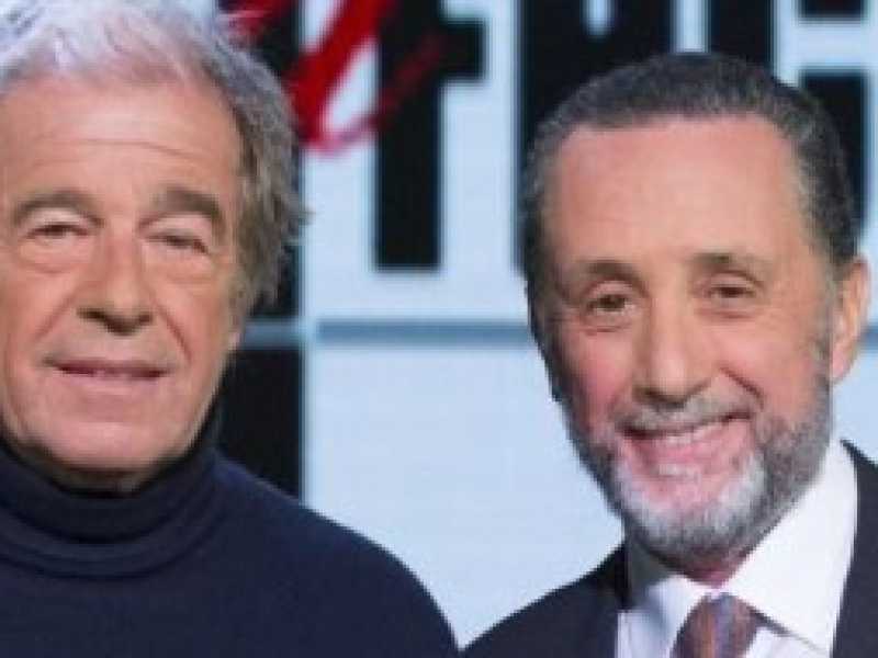 Da sinistra Giovanni Minoli e Antonio Polito (foto LaPresse)