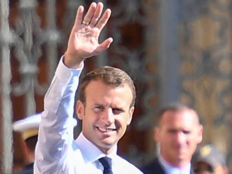 Emmanuel Macron (foto LaPresse)