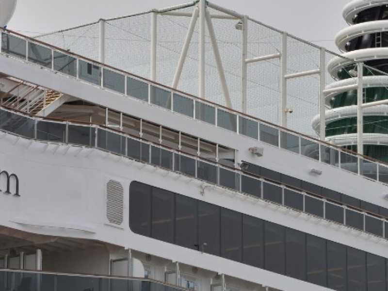 Venezia, l'inaugurazione della super nave MS Konigsdam alla Fincantieri di Porto Marghera. Foto LaPresse