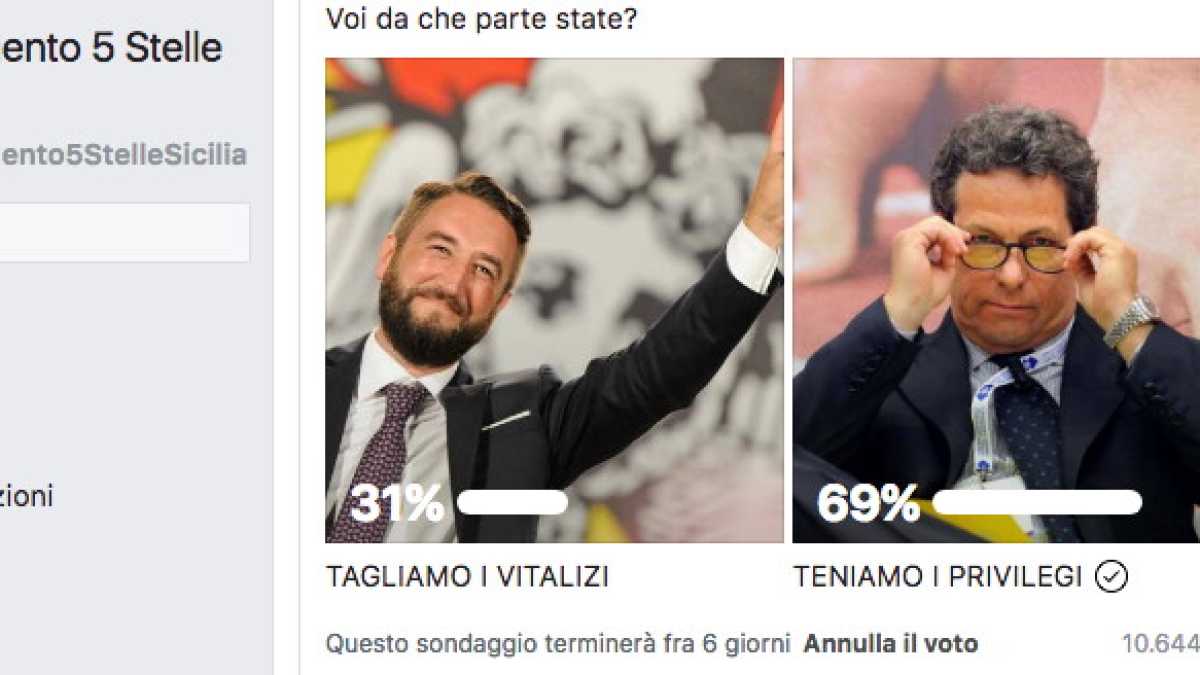Immagine di Il M5s ha un problema coi sondaggi online. Anche in Sicilia vince la casta