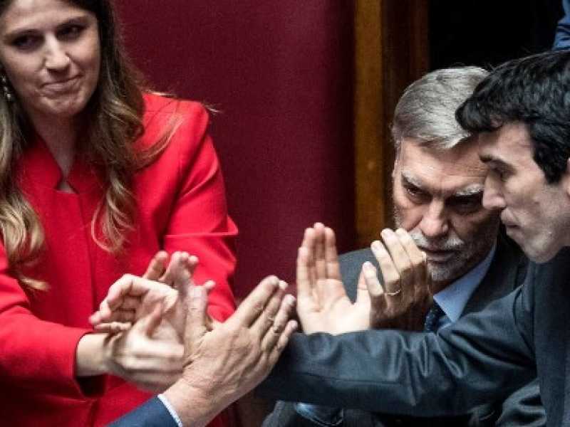  Camera dei Deputati. Voto di fiducia al governo Conte. Nella foto Maurizio Martina dopo il suo intervento (LaPresse)