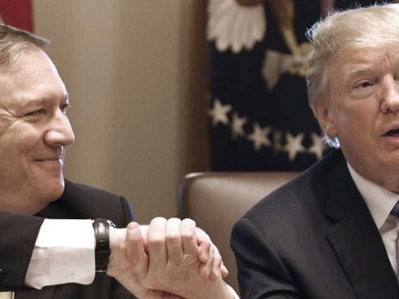Mike Pompeo e Donald Trump (foto LaPresse)