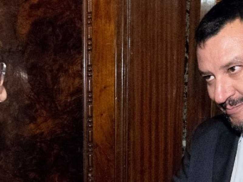 Consultazioni, Sergio Mattarella riceve Matteo Salvini (foto LaPresse)