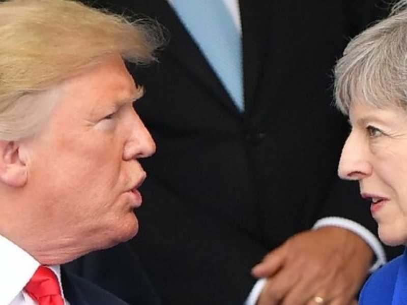 Trump e la Brexit, occhi negli occhi