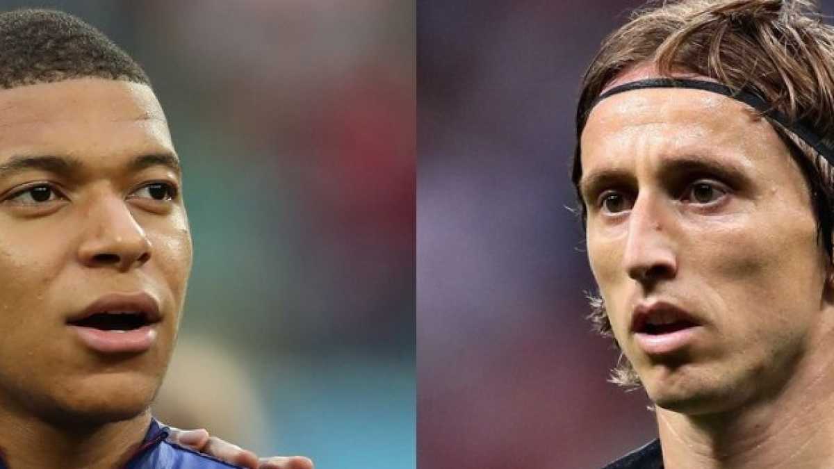 Immagine di Mbappé contro Modric, il cavallo e il mulo
