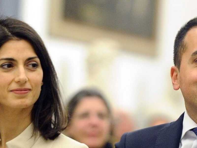 Virginia Raggi e Luigi Di Maio (foto LaPresse)