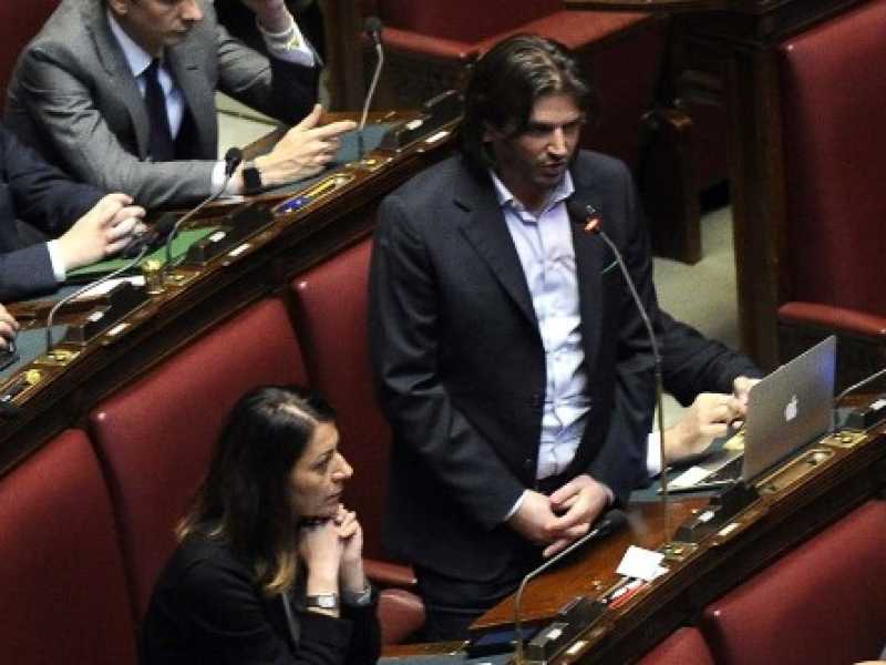 I banchi della Lega alla Camera (foto LaPresse)