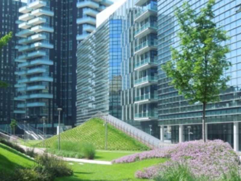 Parte del progetto realizzato a Porta Nuova a Milano da Andreas Kipar