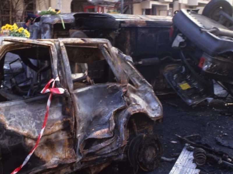 Un'immagina di via D'Amelio il 19 luglio 1992 (foto Imagoeconomica)