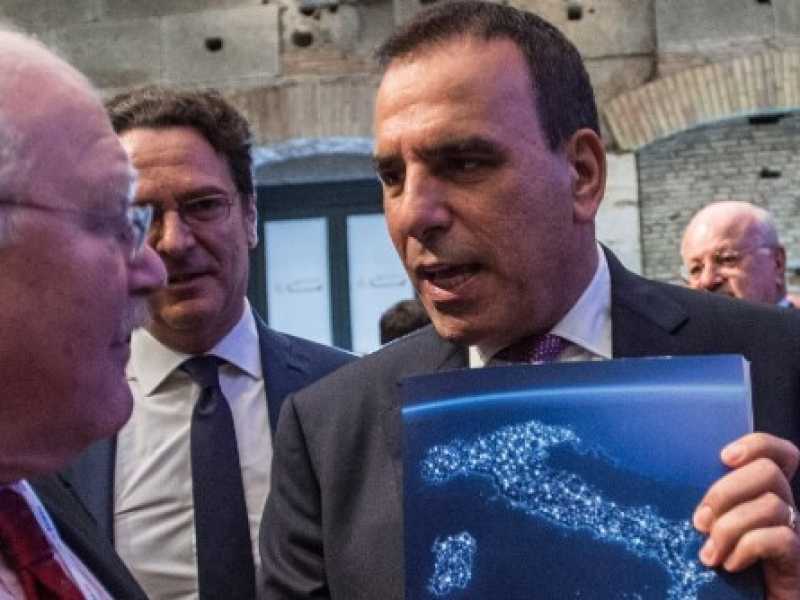 Amos Genish e Massimo Cardani. Foto Imagoeconomica