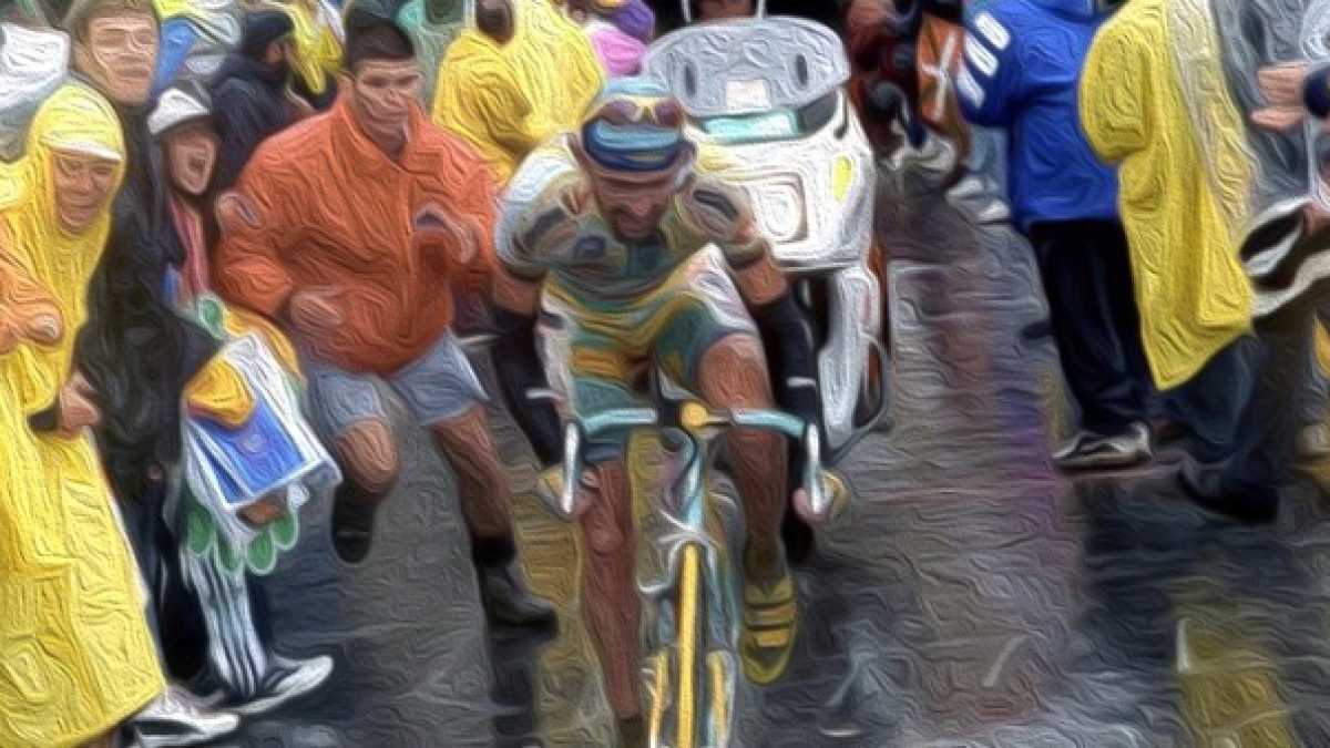 Immagine di Per Pantani il paradiso è un giorno di pioggia