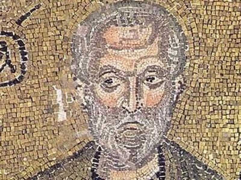 Il mosaico di Efrem il Siro si trova nella chiesa Nea Moni (XI sec.), sull'isola di Chio. &Egrave; una delle sue rappresentazioni pi&ugrave; antiche