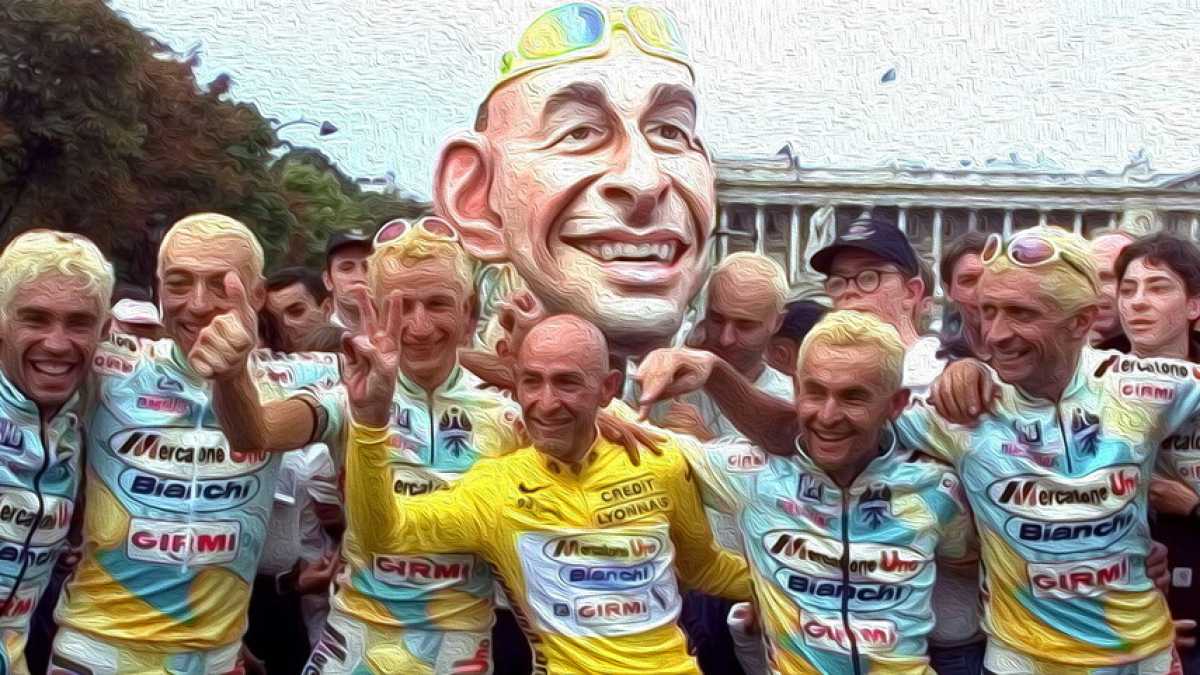 Immagine di Pantani e quell'applauso lungo un Tour de France