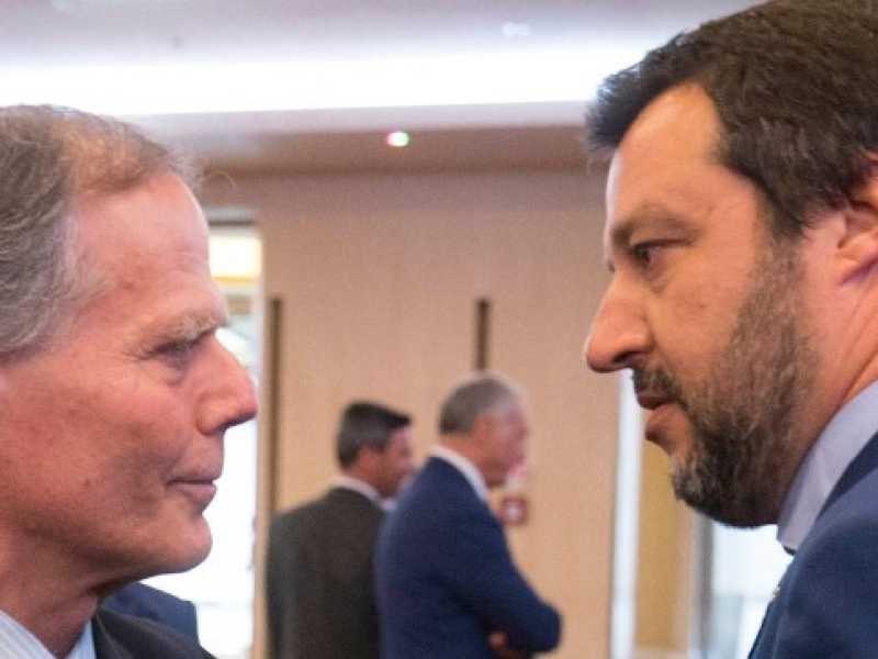 Matteo Salvini e Enzo Moavero Milanesi (foto Imagoeconomica)
